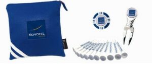 Accueil pochette cadeau golfeur