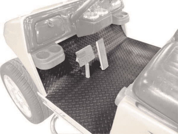 Tapis de sol diamant pour EZGO TXT