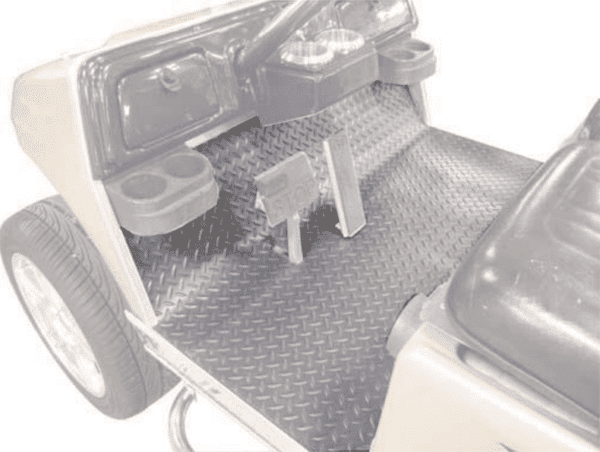 Tapis de sol diamant pour EZGO TXT