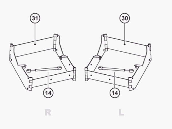 Ressort à gaz 14" (jeu de 2)