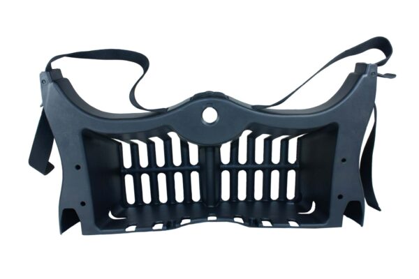 Panier avec collier de serrage