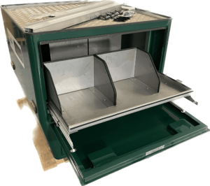 Benne fermée premiers secours avec portes - vert – Image 3