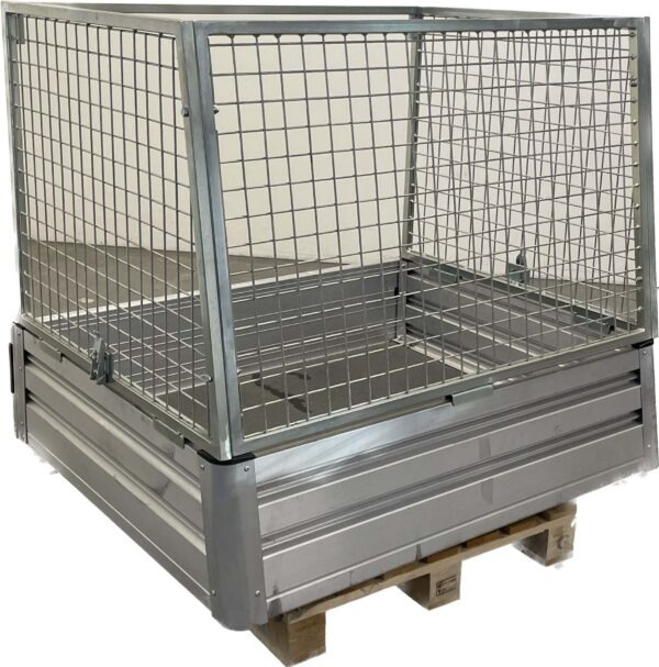 Benne ouverte avec cage
