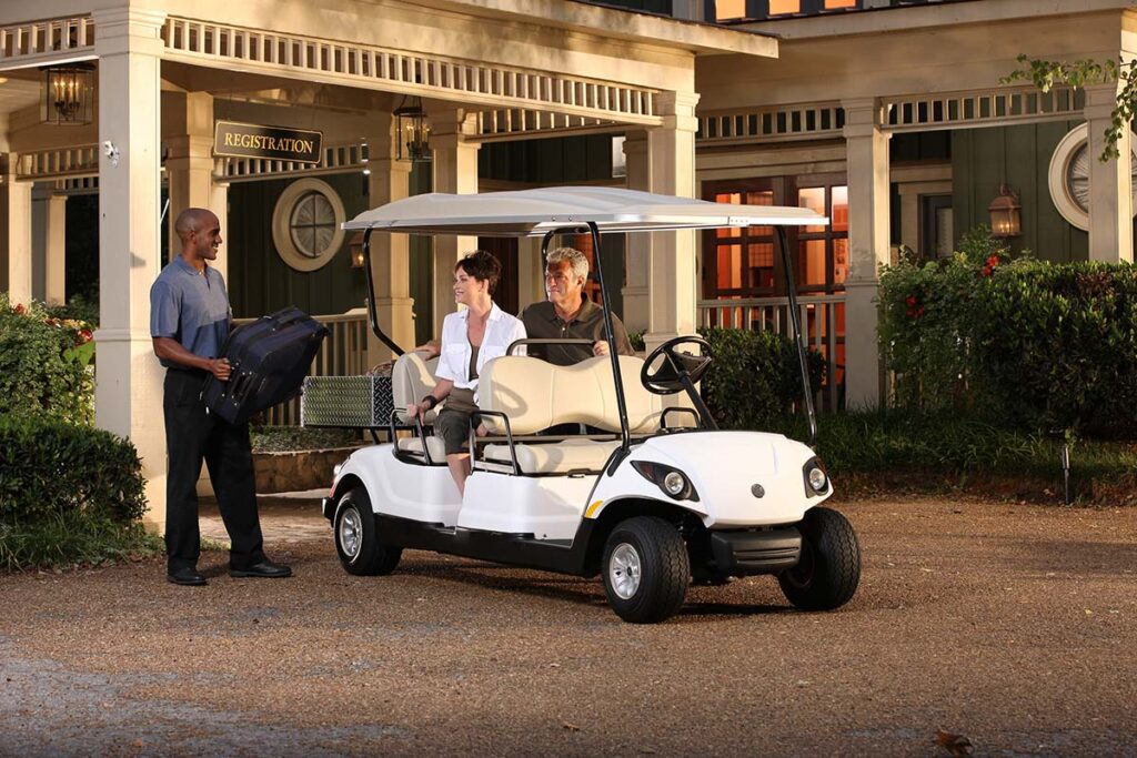 voiturette - golfette - utilitaire électrique Yamaha Cruise 4 voiturette intendance conciergerie