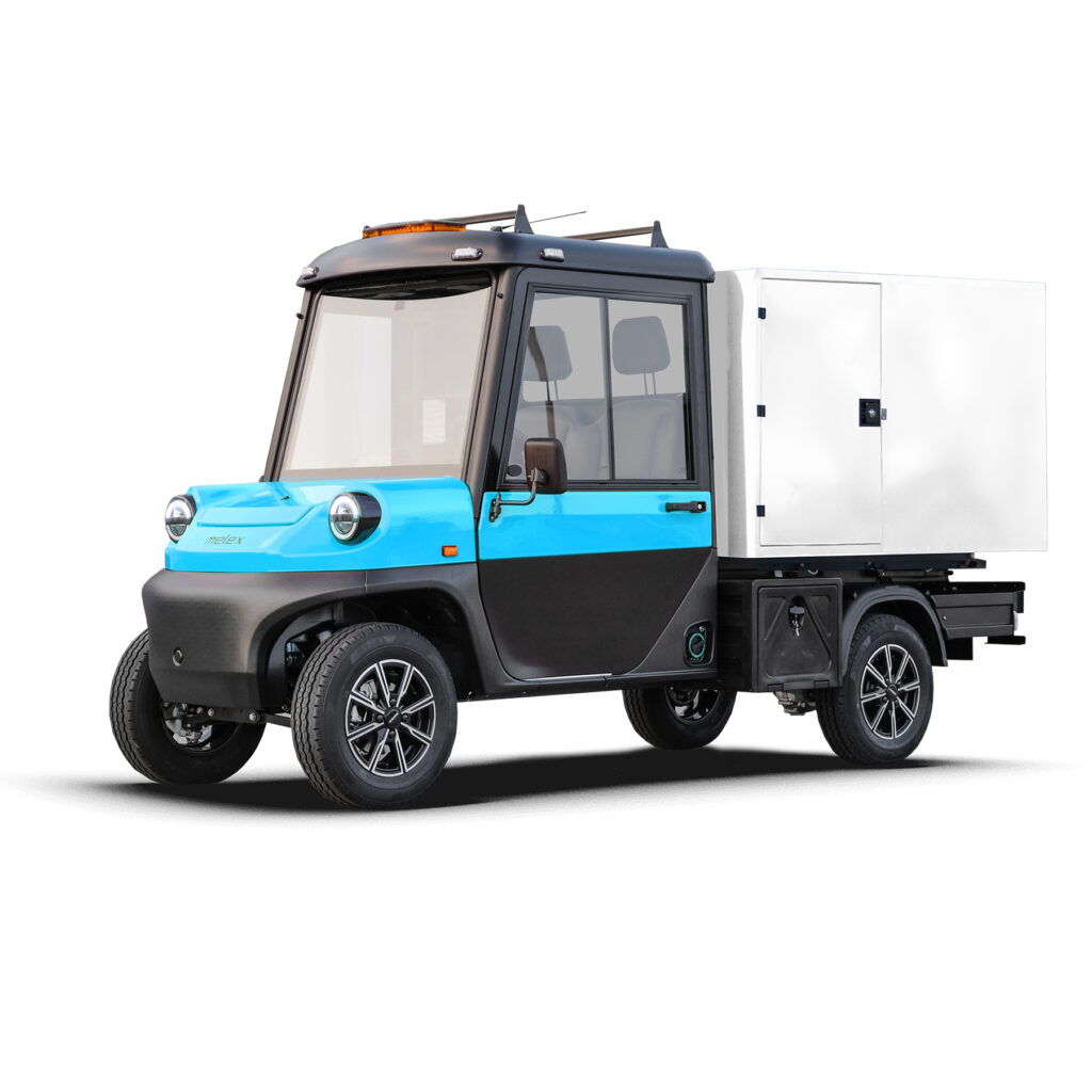 voiturette - golfette - utilitaire électrique Melex N30 utilitaire caisson avec porte